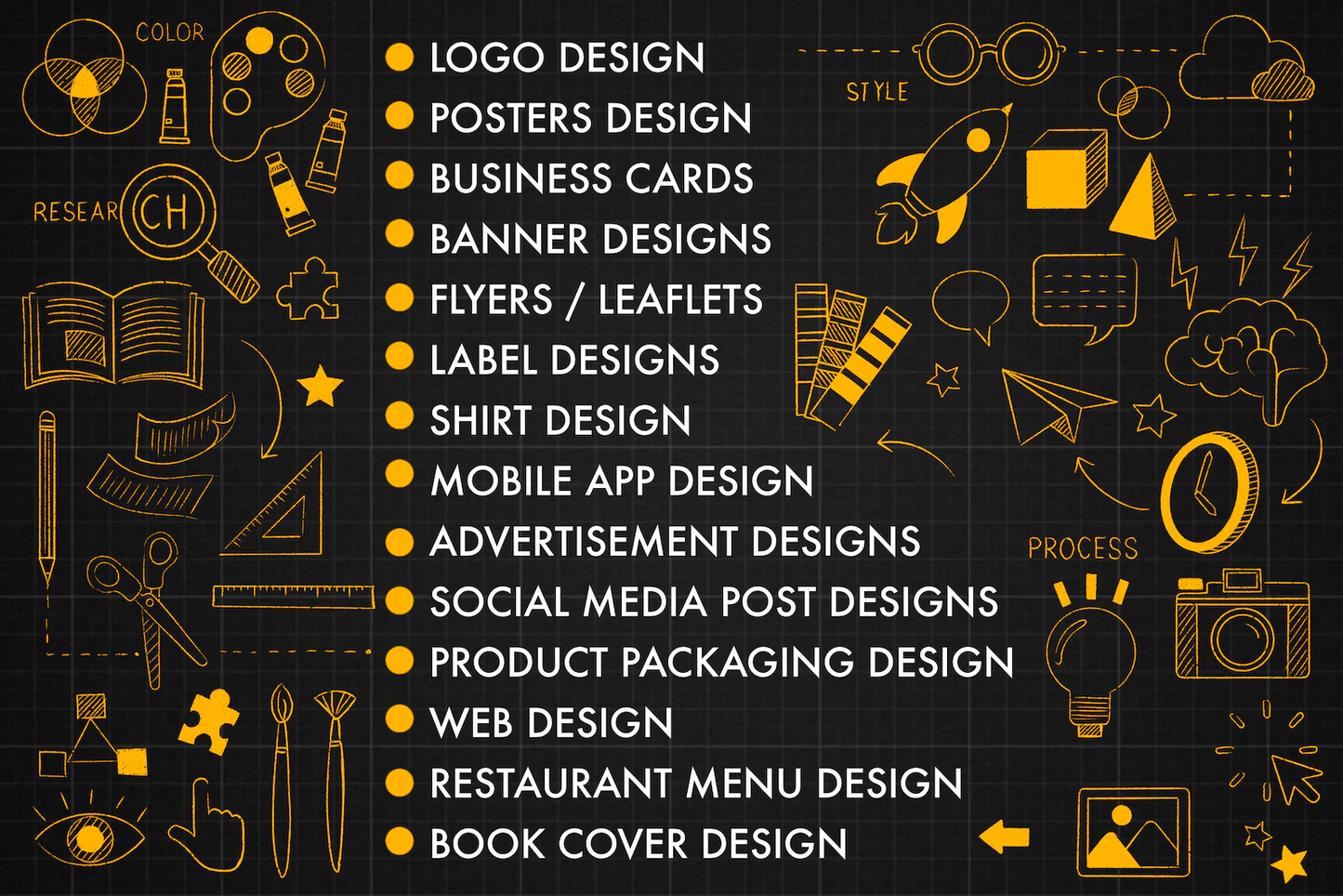 Custom Graphic Design Service: Logo, Poster, Web Design