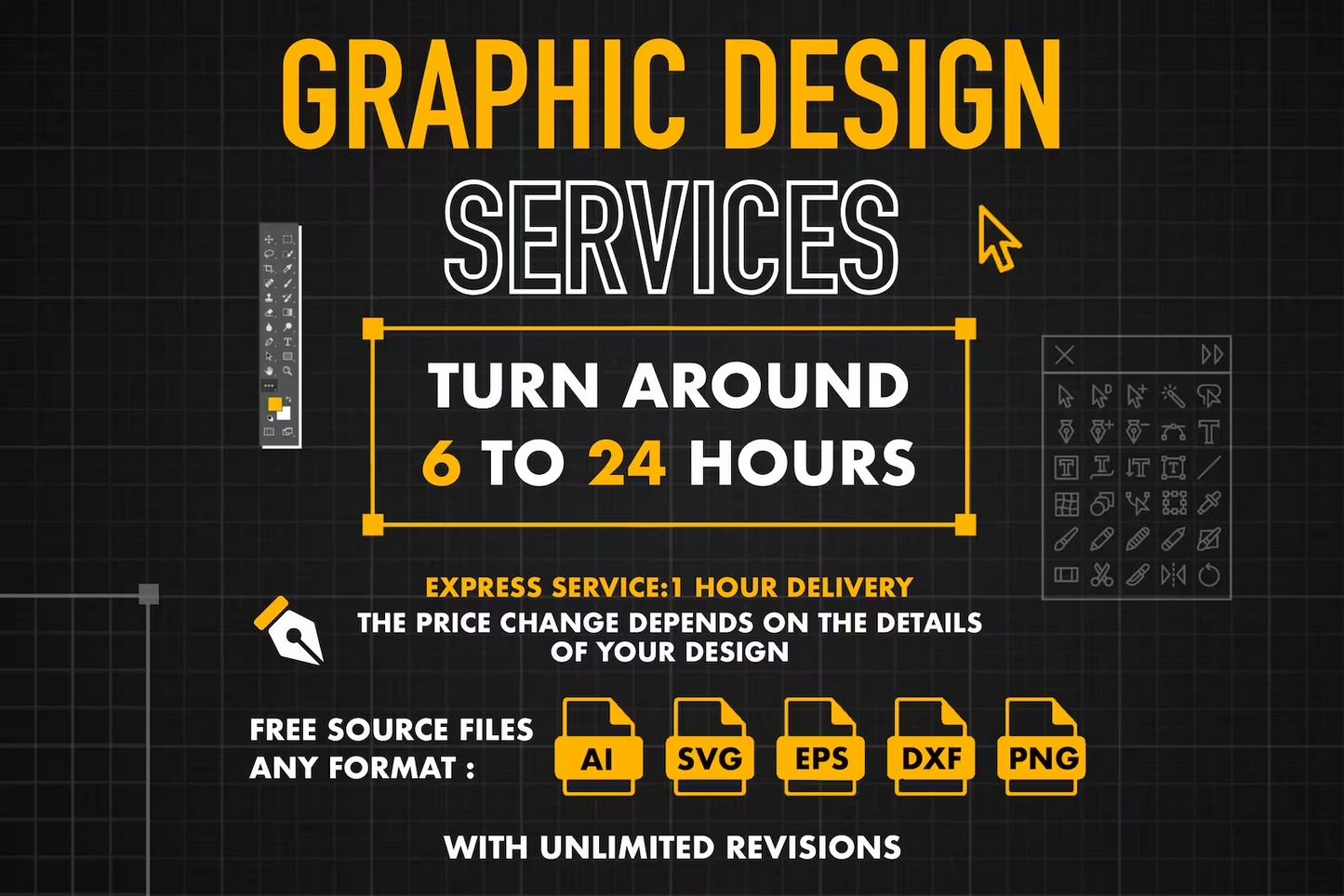 Custom Graphic Design Service: Logo, Poster, Web Design